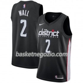 Canotte Uomo Washington Wizards John Wall 2 2018-19 Nike City Edition Nero Swingman